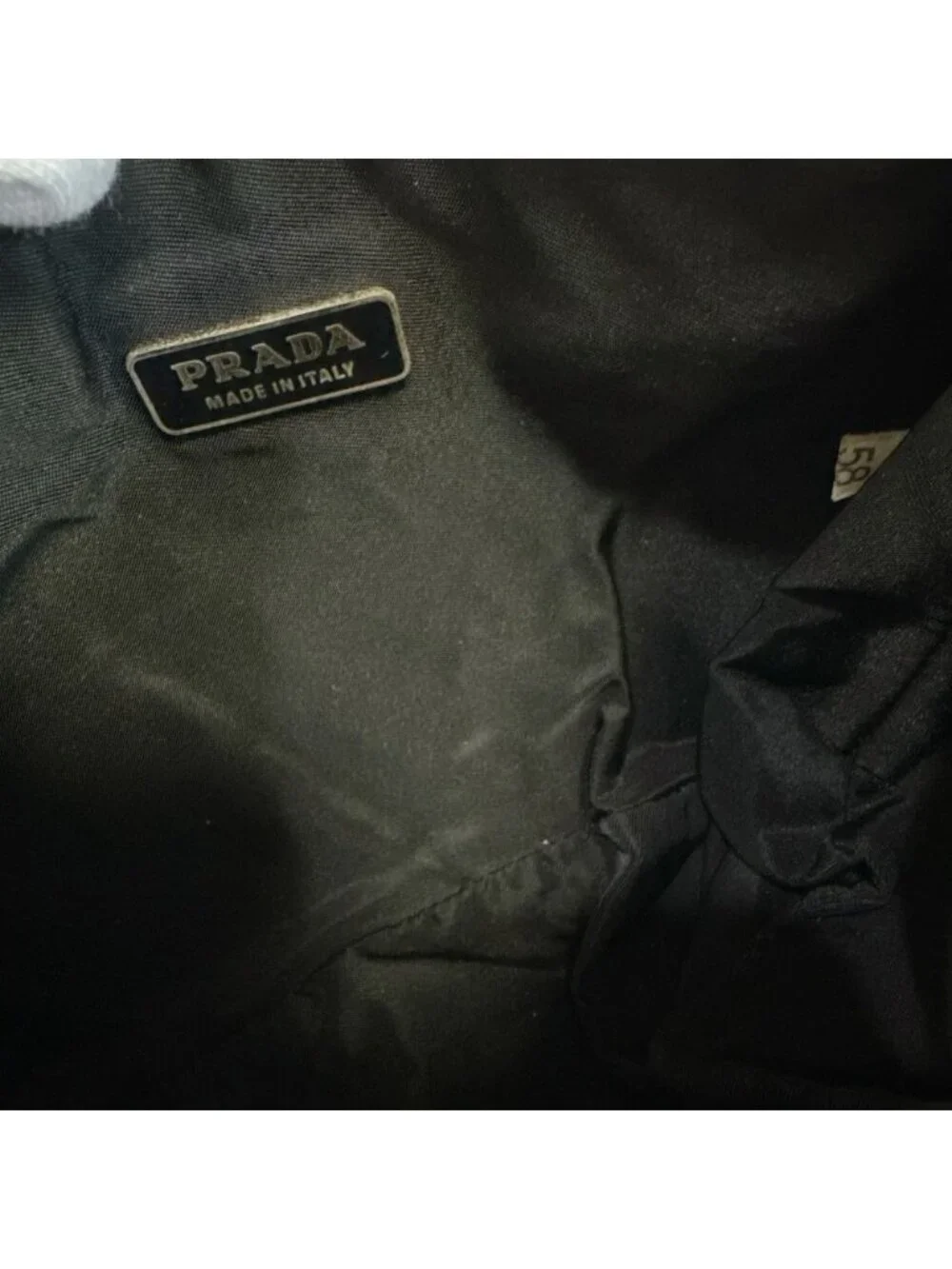 Prada Mini Bag Logo Accessory Pouch Triangle